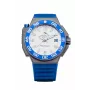 STRUMENTO MARINO SM129S-TTBNBL Męski Automatyczny Zegarek Nurkowy 46mm Niebieska Tarcza Pasek Silikonowy