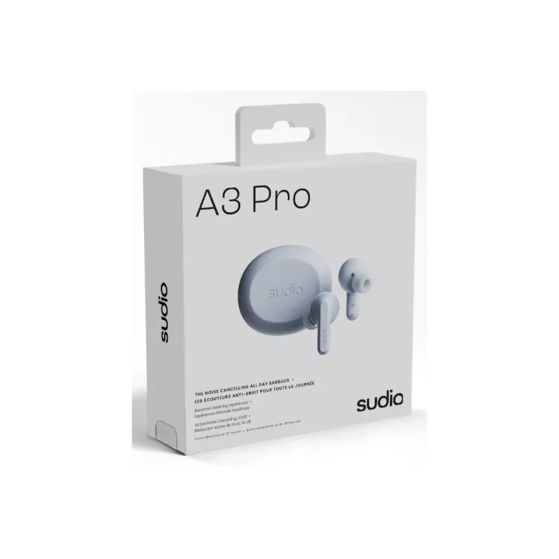 Sudio A3 Pro słuchawki bezprzewodowe, Bluetooth 5.4, Powder Blue