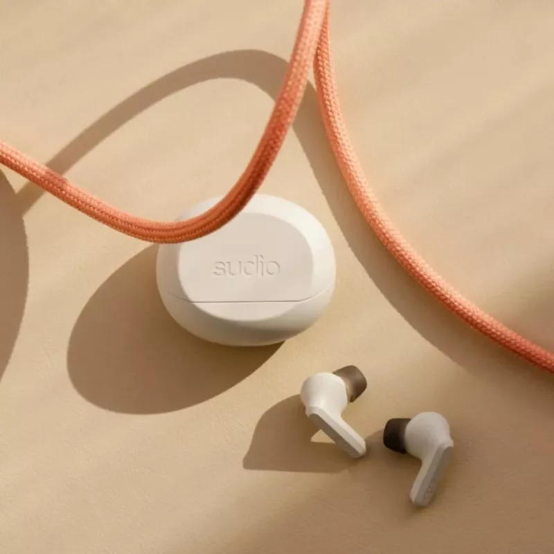 Sudio A3 Pro słuchawki bezprzewodowe, Bluetooth 5.4, Fog White