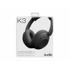 Sudio K3 Bezprzewodowe Słuchawki Nauszne z Hybrydowym ANC, Bluetooth 5.3, Bateria 60h, Ink Black