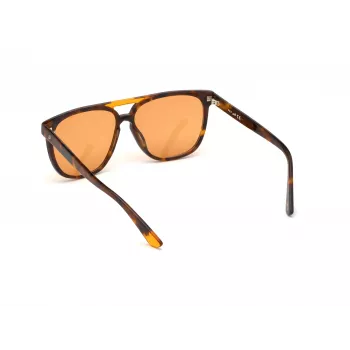 Okulary przeciwsłoneczne WEB EYEWEAR Unisex WE0263-5956J Kwadratowa oprawka Havana Acetate Zielone soczewki poliwęglanowe 59/13/145 mm UV400