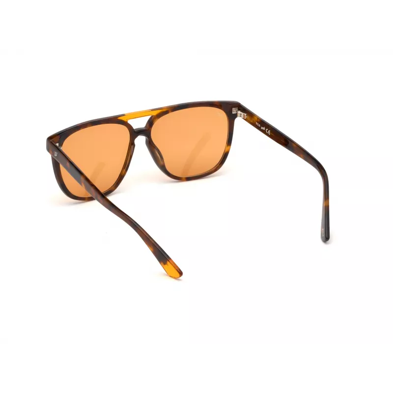 Okulary przeciwsłoneczne WEB EYEWEAR Unisex WE0263-5956J Kwadratowa oprawka Havana Acetate Zielone soczewki poliwęglanowe 59/13/145 mm UV400