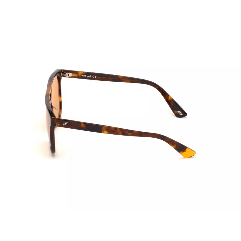 Okulary przeciwsłoneczne WEB EYEWEAR Unisex WE0263-5956J Kwadratowa oprawka Havana Acetate Zielone soczewki poliwęglanowe 59/13/145 mm UV400