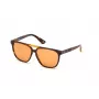 Okulary przeciwsłoneczne WEB EYEWEAR Unisex WE0263-5956J Kwadratowa oprawka Havana Acetate Zielone soczewki poliwęglanowe 59/13/145 mm UV400