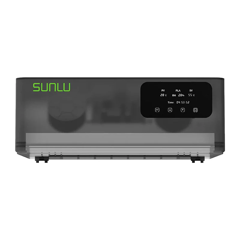 Sunlu Suszarka do Filamentu dla AMS Bambu Lab – 4-Szpulowa Stacja Suszenia z Cyrkulacją Gorącego Powietrza 360°, Wyświetlaczem Wilgotności w Czasie Rzeczywistym, Grzałką PTC, Regulowaną Temperaturą 35-70°C i Timerem, Konstrukcja ABS, 320W