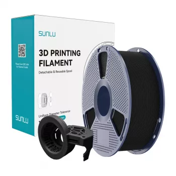 SUNLU PETG High-Speed Matte Filament (czarny, 1.75 mm, 1 kg)