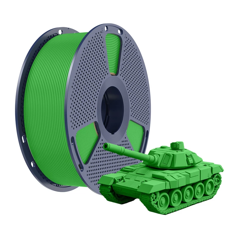 SUNLU PLA+ High-Speed Filament do drukarek 3D, zielony, 1,75 mm, 1 kg