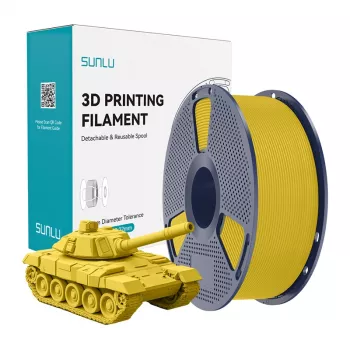 SUNLU PLA+ High-Speed Filament do drukarek 3D, żółty, 1,75 mm, 1 kg