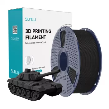 Sunlu PLA+ High-Speed czarny filament 1,75 mm 1 kg