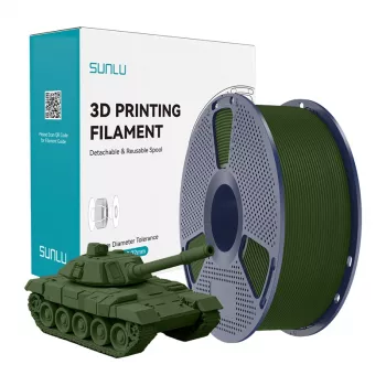 SUNLU PLA+ High-Speed Olive Filament 1.75mm 1kg do drukarek FDM