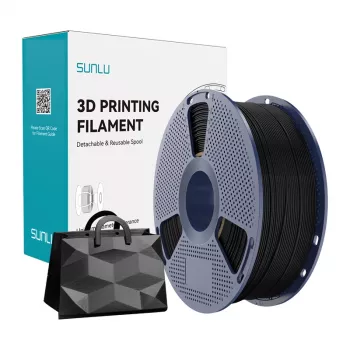 SUNLU TPU Silk B filament do drukarek 3D 1,75 mm 1 kg czarny