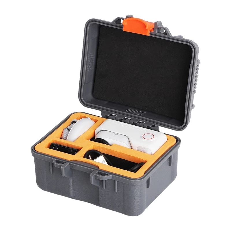 SUNNYLIFE AQX-23 Mini Wodoszczelna Obudowa do Insta360 GO Ultra, 30m Przezroczysty PC/Szkło hartowane