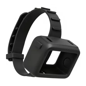 Sunnylife Silikonowe etui ochronne i pasek na szyję do DJI Osmo Action 3/4 - Czarny