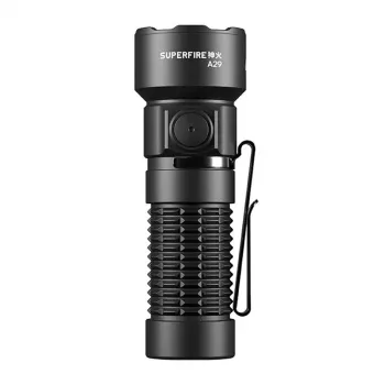 Superfire A29 USB-C Ładowana Latarka Ręczna, 1200 lumenów, zasięg 280 m, 5 trybów