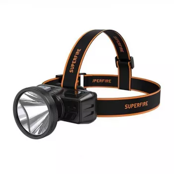 Latarka czołowa Superfire HL51, 160 lm, Micro-USB, 4 tryby, 300 m