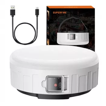 Lampa kempingowa Superfire T25, 400 lm, USB, 3 tryby