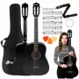 SUPRIMO CGS2 BK Gitara klasyczna 4/4 Czarny do nauki