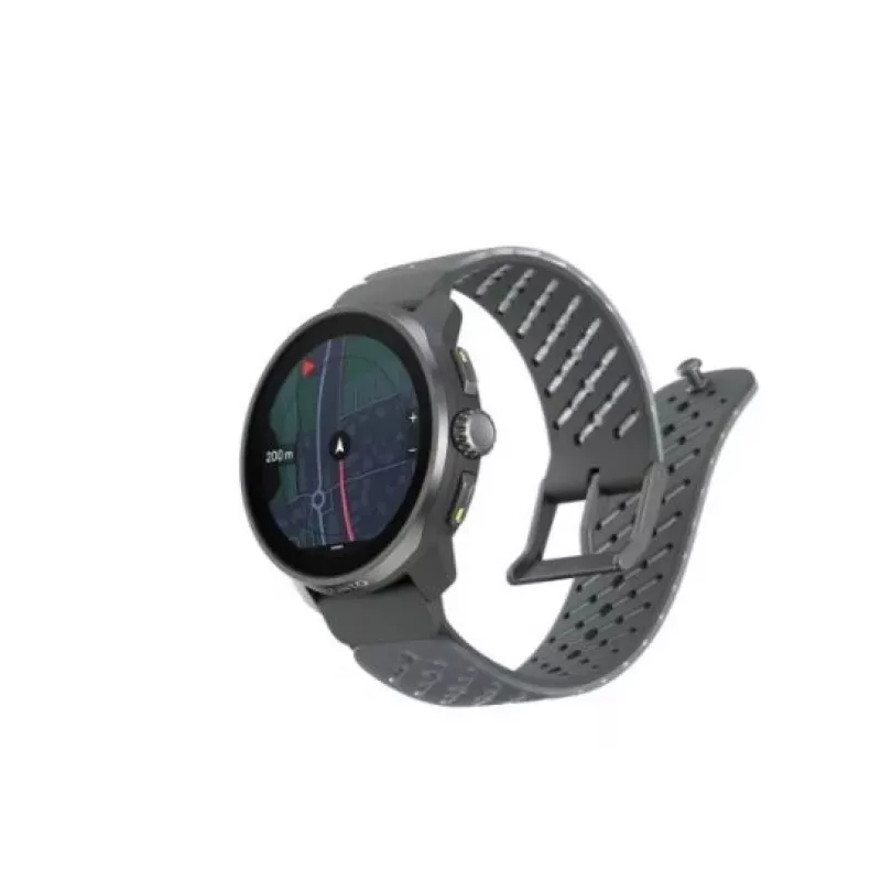 Suunto Race S Graphite GPS Multisport Watch z 1.32 inch AMOLED Touchscreen, Stal nierdzewna, Puls, Wodoszczelność 100m