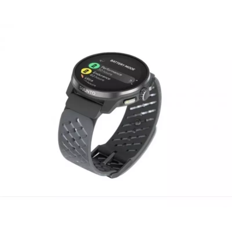 Suunto Race S Graphite GPS Multisport Watch z 1.32 inch AMOLED Touchscreen, Stal nierdzewna, Puls, Wodoszczelność 100m