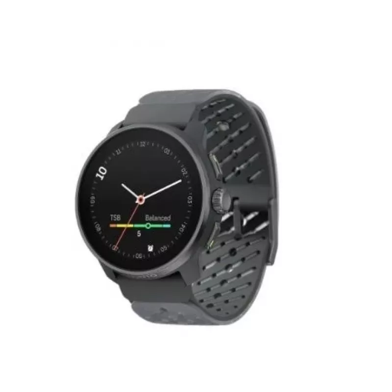 Suunto Race S Graphite GPS Multisport Watch z 1.32 inch AMOLED Touchscreen, Stal nierdzewna, Puls, Wodoszczelność 100m