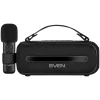 SVEN PS-255 Głośnik, Czarny (12W, Bluetooth, FM, USB, Mikrofon Karaoke, 3600mAh)