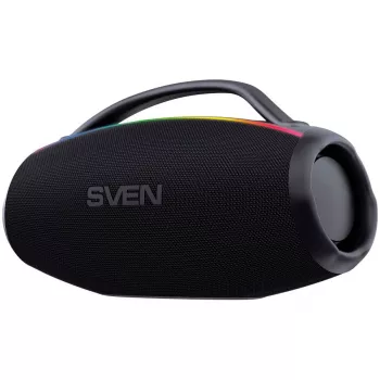 SVEN PS-399 Przenośny głośnik Bluetooth 100 W RMS z Auracast, TWS, IPx5, USB, czarny