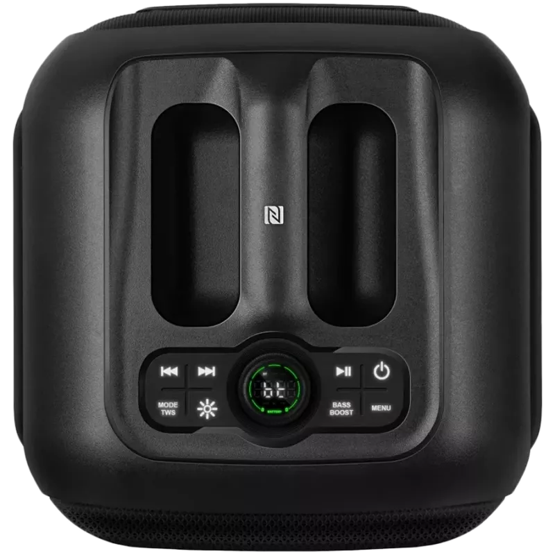 SVEN PS-880 Przenośny głośnik Bluetooth, 110W RMS, TWS, FM, USB, microSD, Wyświetlacz LED, Bateria litowa, Czarny
