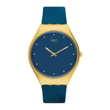 Swatch SYXG108 Skin Irony Zegarek Unisex 38mm Brązowa Skóra