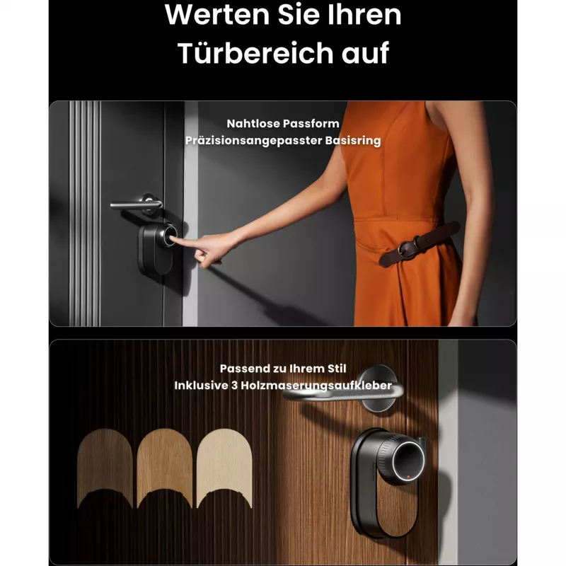 SwitchBot Ultra Touch Bundle, inteligentny zamek z Hub Mini Matter, klawiaturą i kartą, biały