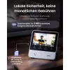 Switchbot SWB VDB-M-SW - WiFi Wideodomofon z 4,3-calowym kolorowym wyświetlaczem (biały/srebrny)