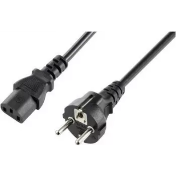 Kabel zasilający spiralny Sygonix SY-5243880 CEE 7/7 do IEC C13 2,5m Czarny