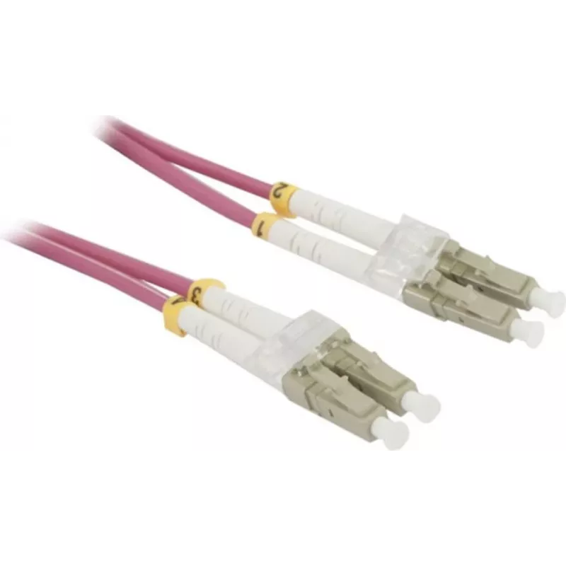 Synergy 21 15m OM4 LC-LC Duplex Fiber Optic Patch Cable, Violet