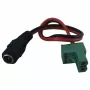 Przewód adaptera Synergy 21 LED DC Power Jack do KEFA Phoenix, żeński 5,5x2,1mm na męską wtyczkę 2-pin, 15cm, czarny