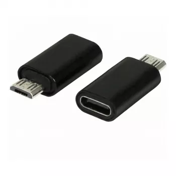 Synergy21 ALLTRAVEL USB-C Męski do Micro-USB Żeński Kabel Adapter - Czarny