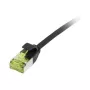 Kabel krosowy Synergy21 CAT6A RJ45, 2m, czarny, U/FTP, Slimline 3.8mm, TPE/LSZH Superflex, AWG32