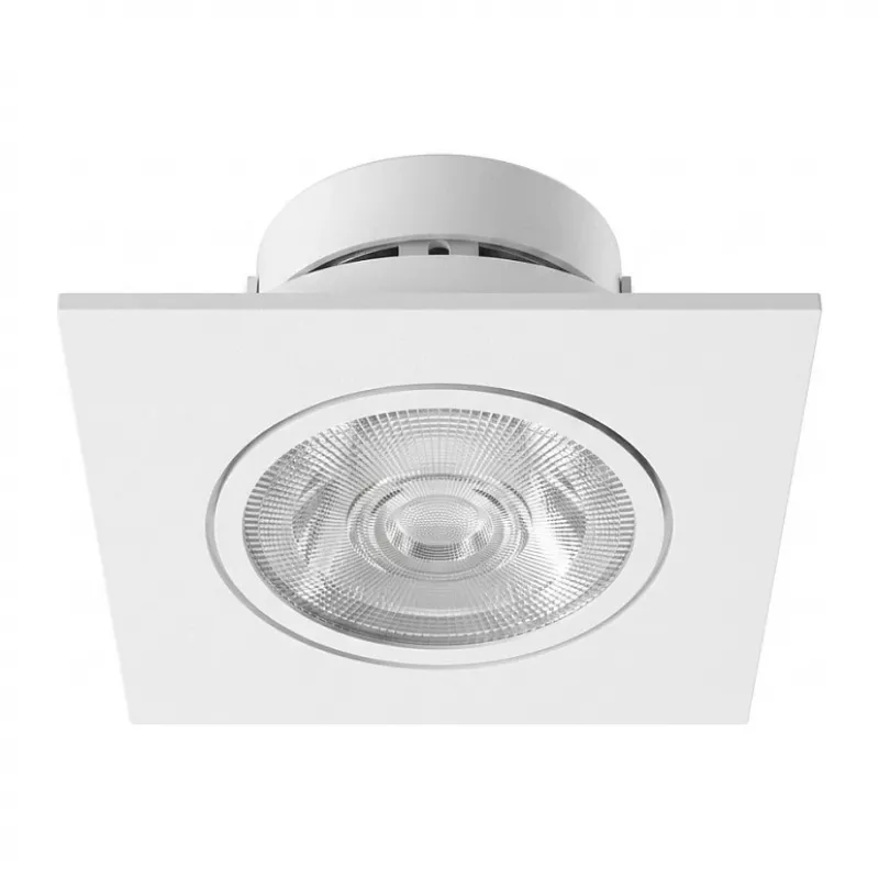SYNERGY21 LED Recessed Ceiling Spot Helios White - Square+Tilting - Warm White
