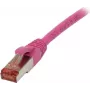SYNERGY21 Patch Cable RJ45 - CAT6 250MHz - 15m Magenta - S-STP (S/FTP) - TPE/LSZH (Superflex)