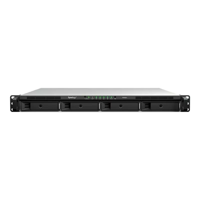 Synology RS826+ 1U Rackmount 4-zatokowy NAS, AMD Ryzen V1500B, 4GB DDR4 ECC, 4x 1GbE, bez dysków