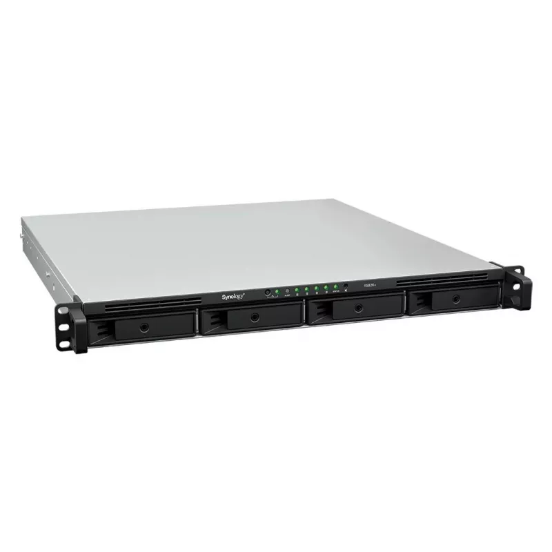 Synology RS826+ 1U Rackmount 4-zatokowy NAS, AMD Ryzen V1500B, 4GB DDR4 ECC, 4x 1GbE, bez dysków