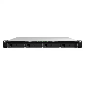 Synology RS826RP+ 4-zatokowy 1U Rackmount NAS, AMD Ryzen V1500B, 8GB DDR4 ECC, 4x 1GbE, Redundantny zasilacz