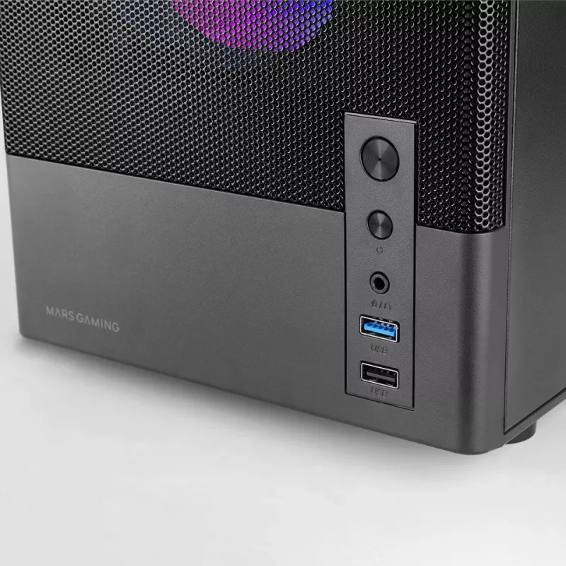 TACENS MARS MC-ONYX 3xARGB mATX Tower Case Black