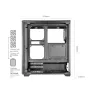 TACENS MARS MC-QUANTUM Mid-Tower ATX Case z 3x120mm FDB Wentylatorami + 1x120mm ARGB Wentylator, USB-C, Szkło Hartowane, Czarny