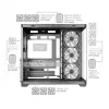 TACENS MARS MC-V5 4xARGB USB-C ATX Mid-Tower Case z hartowanym szkłem