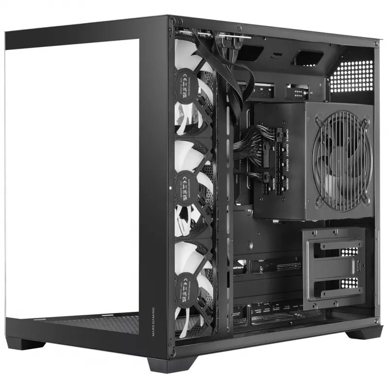 TACENS MARS MC-V5 4xARGB USB-C ATX Mid-Tower Case z hartowanym szkłem