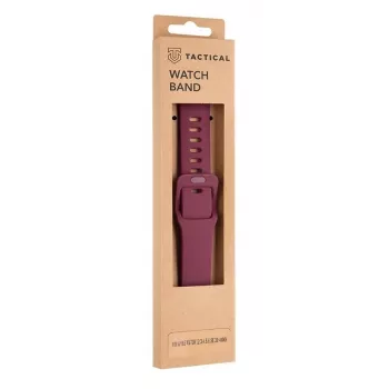 Taktyczny pasek silikonowy do Apple Watch 38mm / 40mm z klamrą w kolorze wina