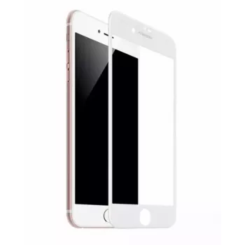 TakeMe HARD Ceramic Full Surface Screen Protector Glass do iPhone SE (2020) / 7 / 8 - Biały