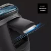 Taurus 3 Side Shave golarka rotacyjna IPX7 z trymerem czarno-niebieska