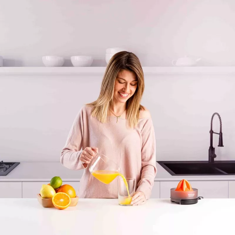 Taurus CITRUS COMPACT Sokowirówka do cytrusów 30 W Czarny, Pomarańczowy, Przezroczysty