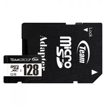 Team Group Team 128GB microSDXC UHS-I U3 V30 A1 Karta pamięci z adapterem SD