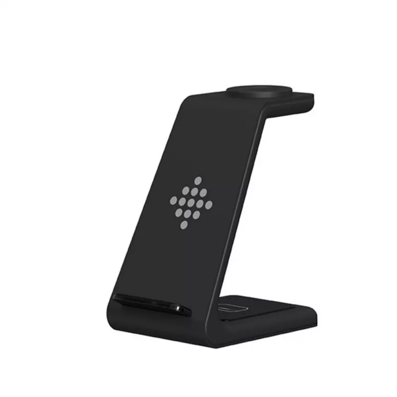 Tech-Protect A8 10W 3-w-1 Stacja ładująca bezprzewodowo do smartfona, słuchawek, smartwatcha - Czarny